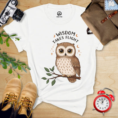 Hike Tee T-Shirt White / S Wisdom Takes Flight Shirt