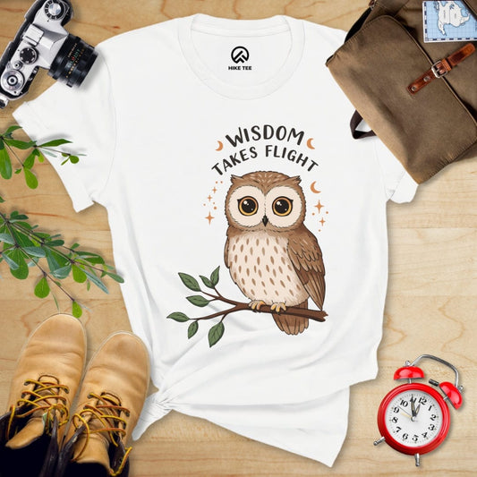 Hike Tee T-Shirt White / S Wisdom Takes Flight Shirt