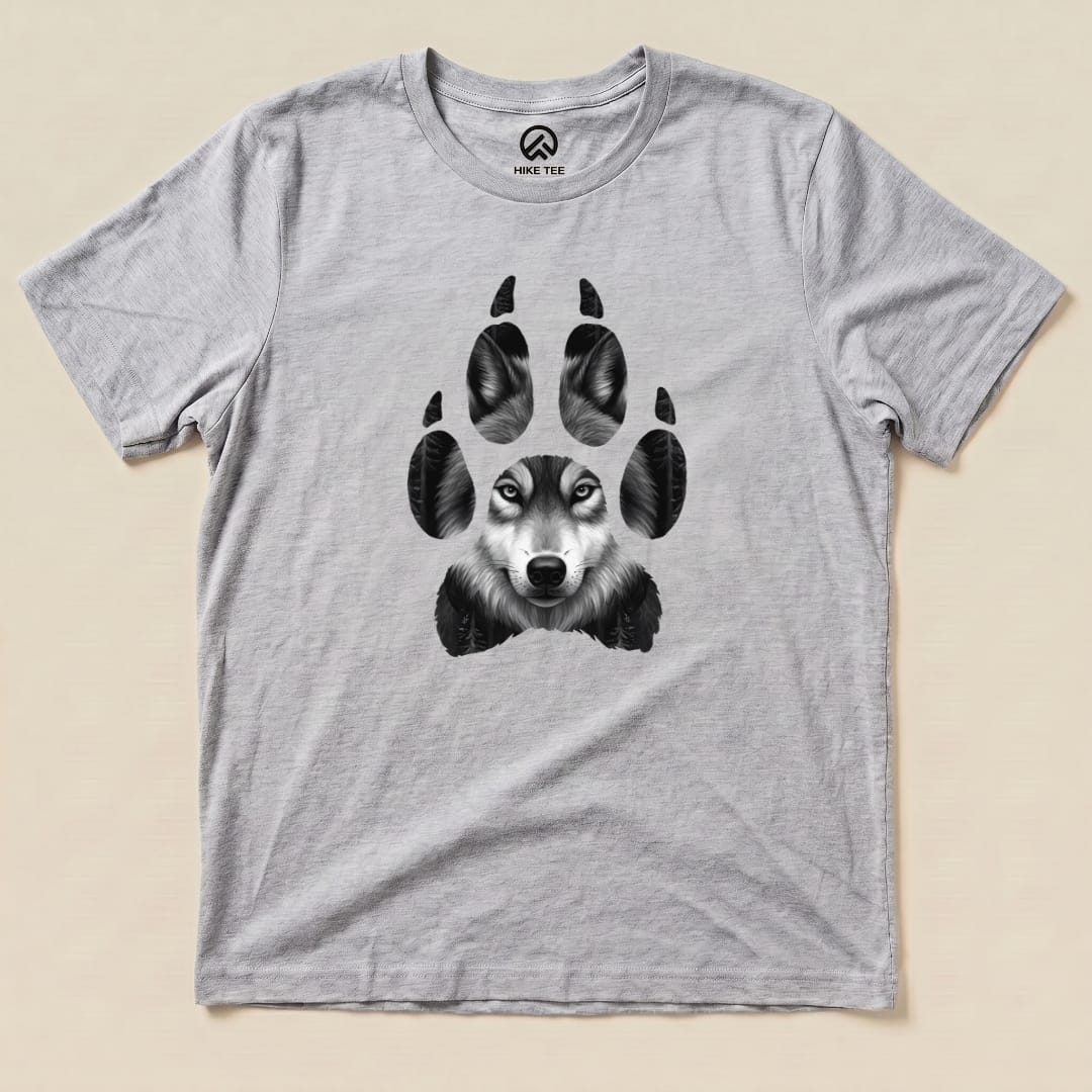 Hike Tee T-Shirt Athletic Heather / S Wolf's Paw Shirt