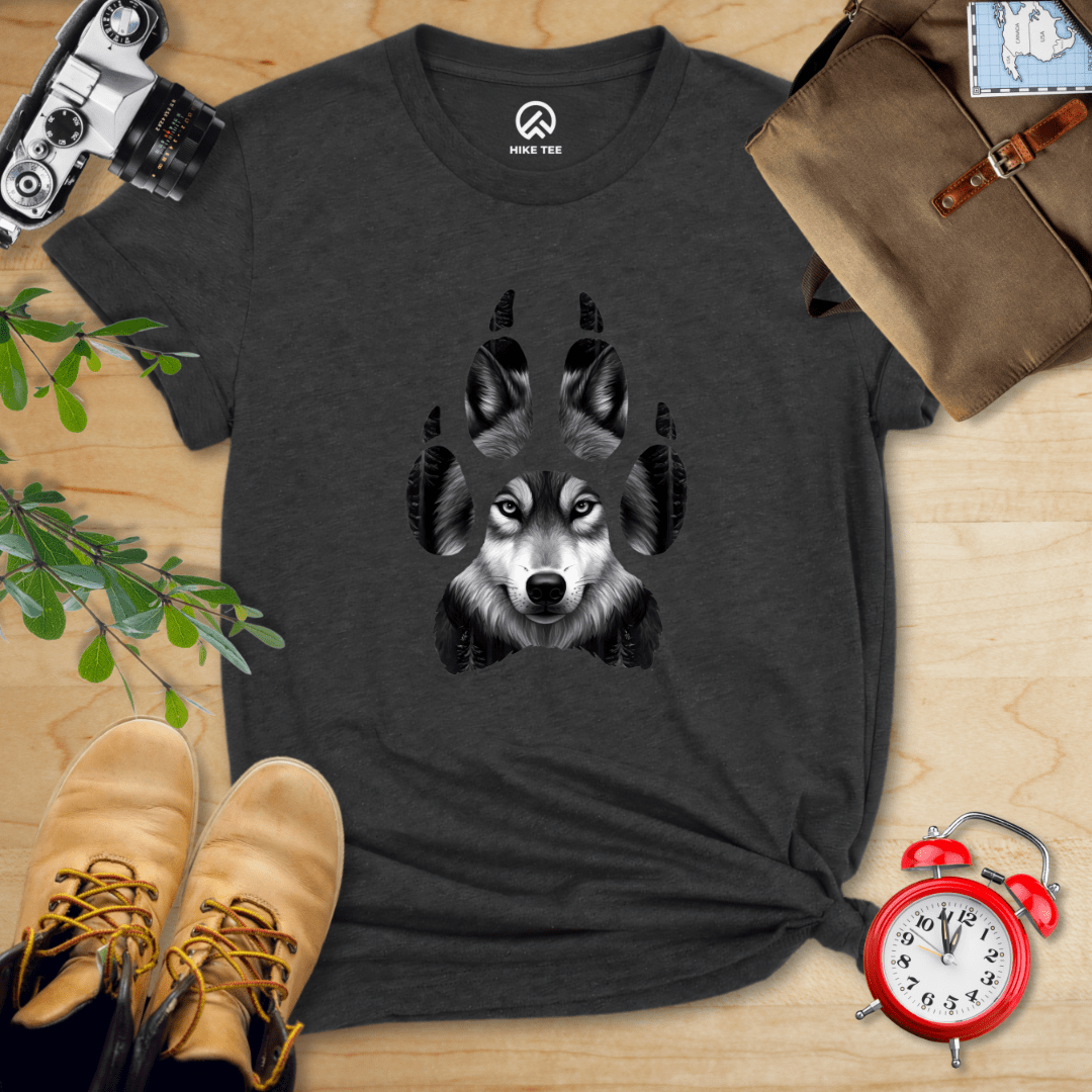 Hike Tee T-Shirt Dark Grey Heather / S Wolf's Paw Shirt