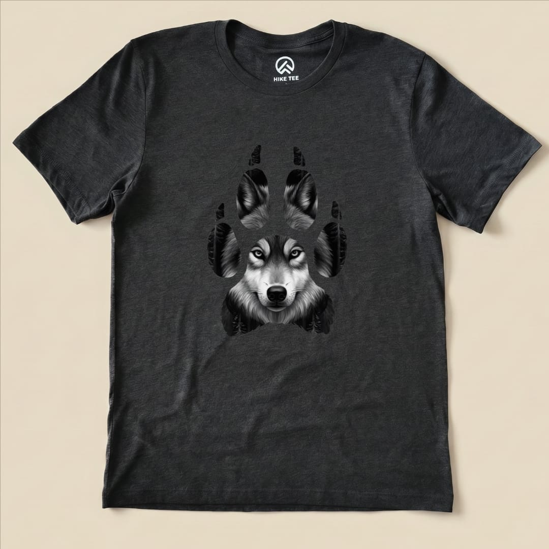 Hike Tee T-Shirt Dark Grey Heather / S Wolf's Paw Shirt