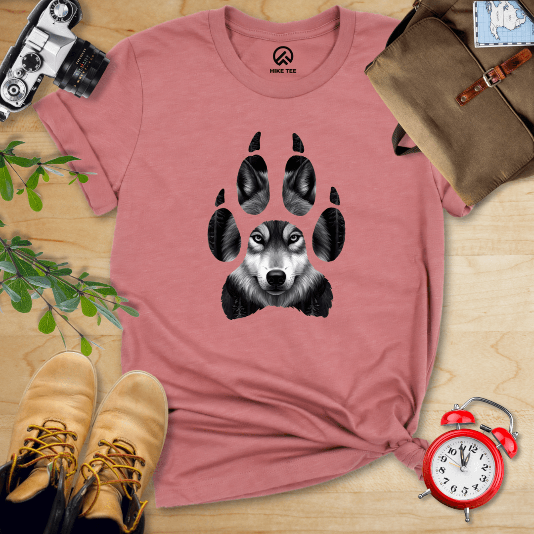 Hike Tee T-Shirt Heather Mauve / S Wolf's Paw Shirt