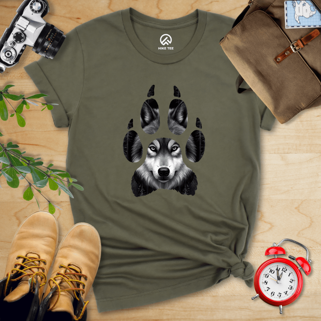 Hike Tee T-Shirt Military Green / S Wolf's Paw Shirt