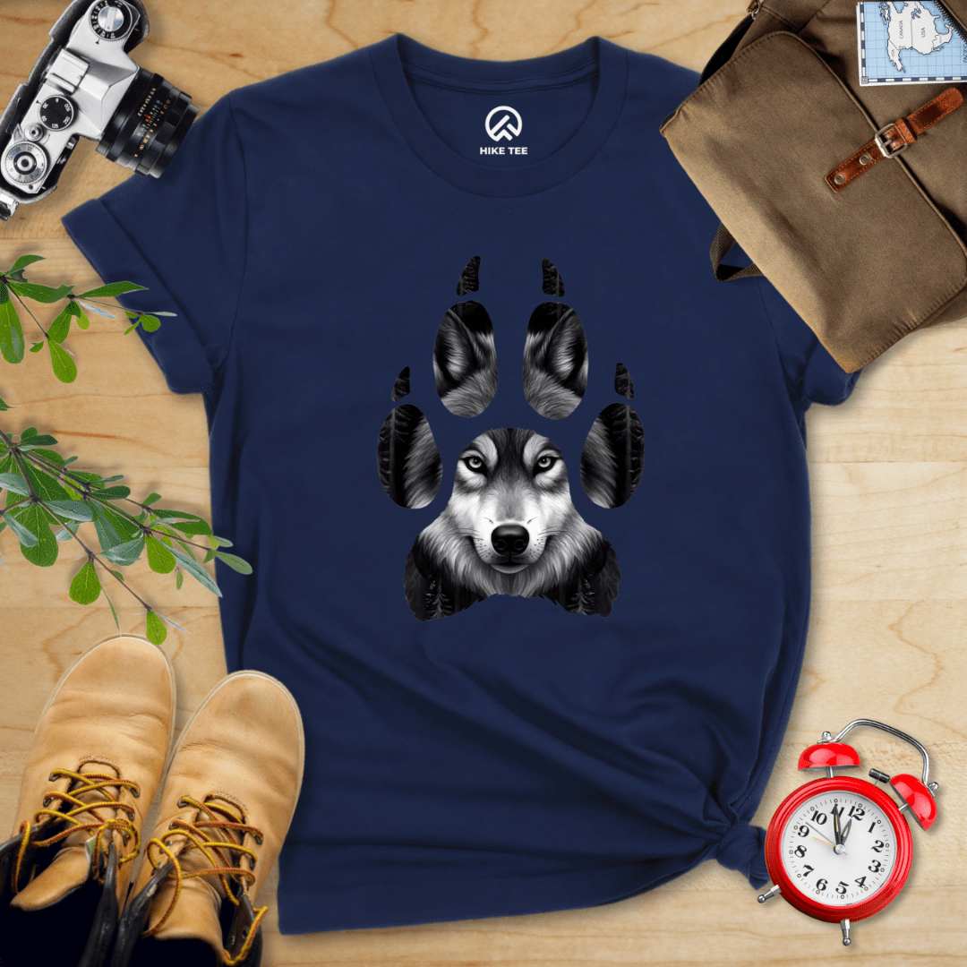 Hike Tee T-Shirt Navy / S Wolf's Paw Shirt