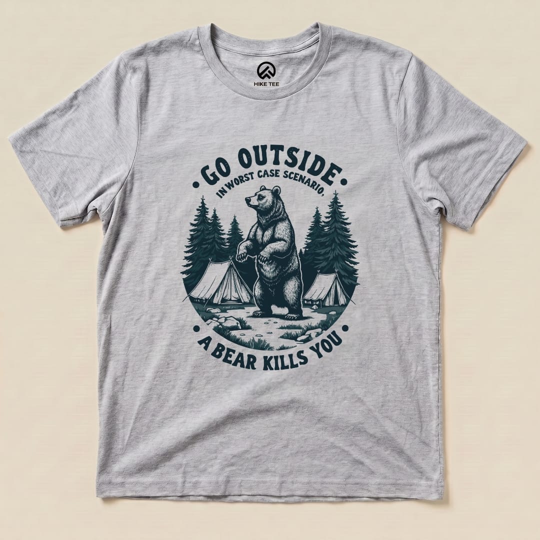 Worse Case Scenario Shirt Hike Tee T-Shirt Athletic Heather / S