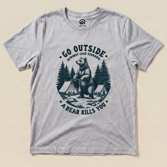 Worse Case Scenario Shirt Hike Tee T-Shirt Athletic Heather / S