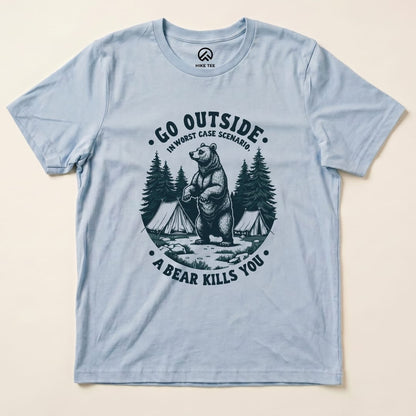 Worse Case Scenario Shirt Hike Tee T-Shirt Baby Blue / S