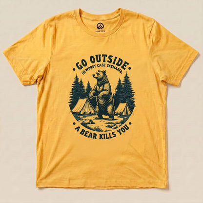 Worse Case Scenario Shirt Hike Tee T-Shirt Gold / S