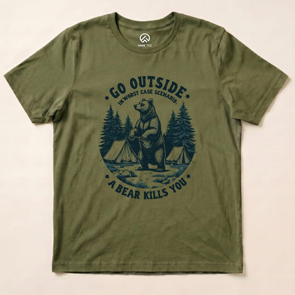 Worse Case Scenario Shirt Hike Tee T-Shirt Military Green / S