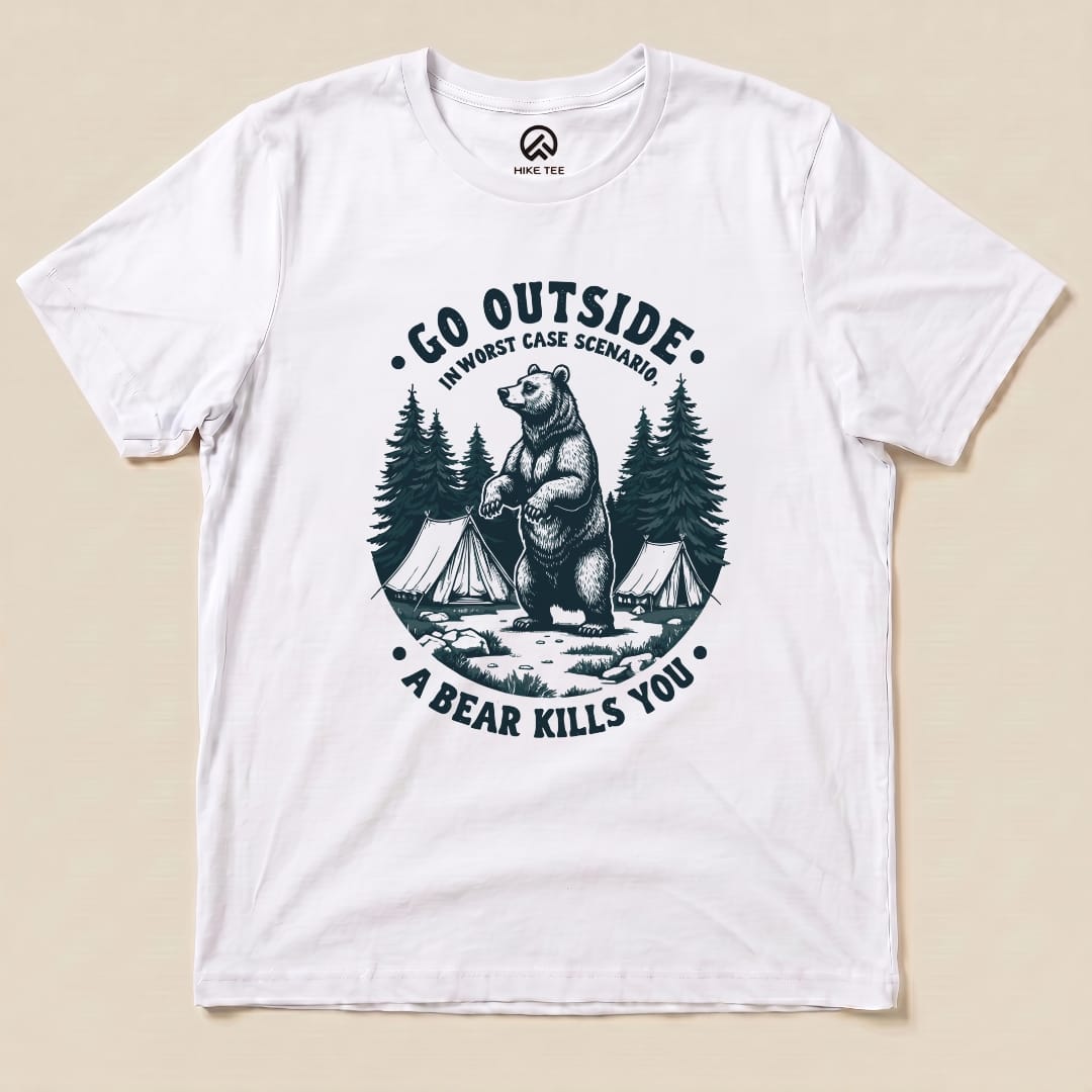 Worse Case Scenario Shirt Hike Tee T-Shirt White / S