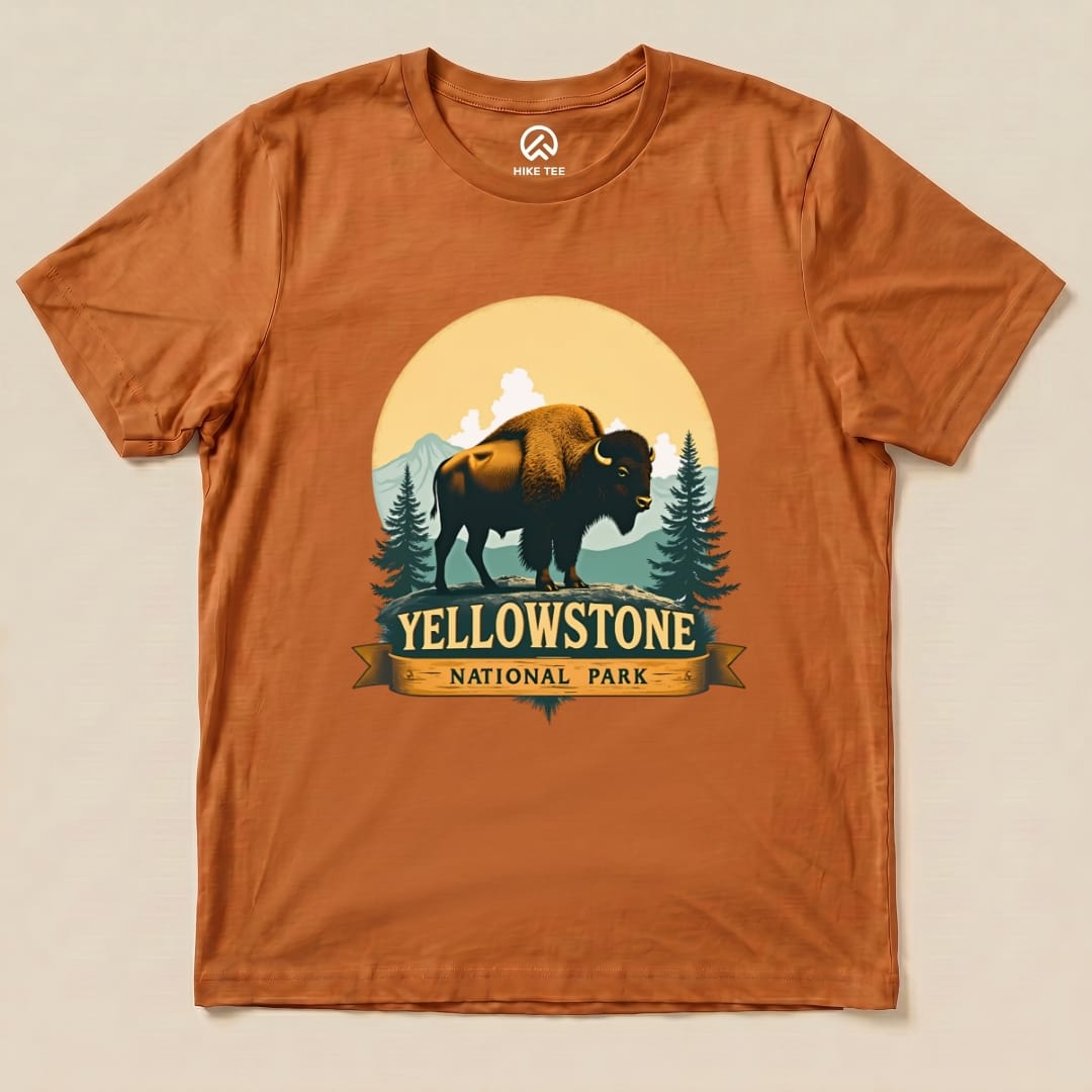 Yellowstone Bison Shirt Hike Tee T-Shirt Autumn / S