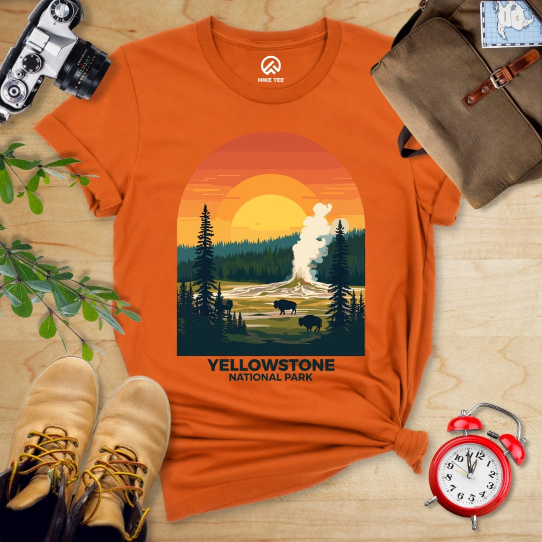 Hike Tee T-Shirt Autumn / S Yellowstone National Park Shirt