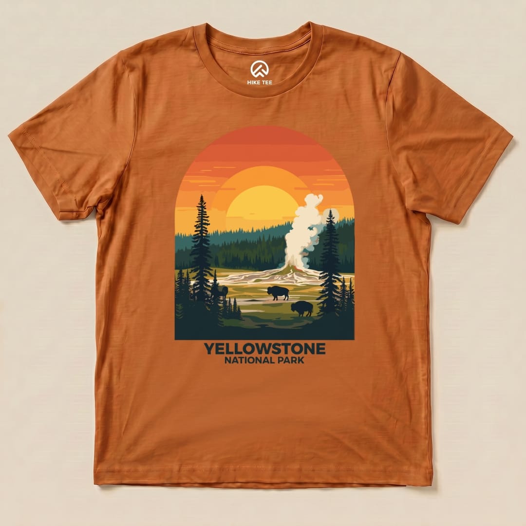 Hike Tee T-Shirt Autumn / S Yellowstone National Park Shirt