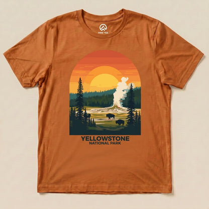 Hike Tee T-Shirt Autumn / S Yellowstone National Park Shirt