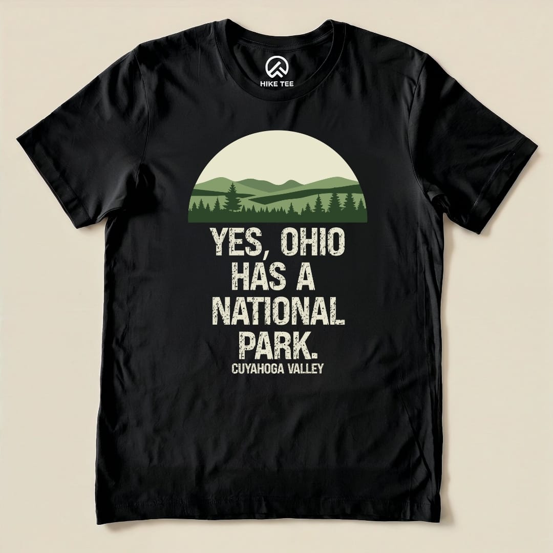 Hike Tee T-Shirt Black / S Yes, Cuyahoga Valley National Park Shirt