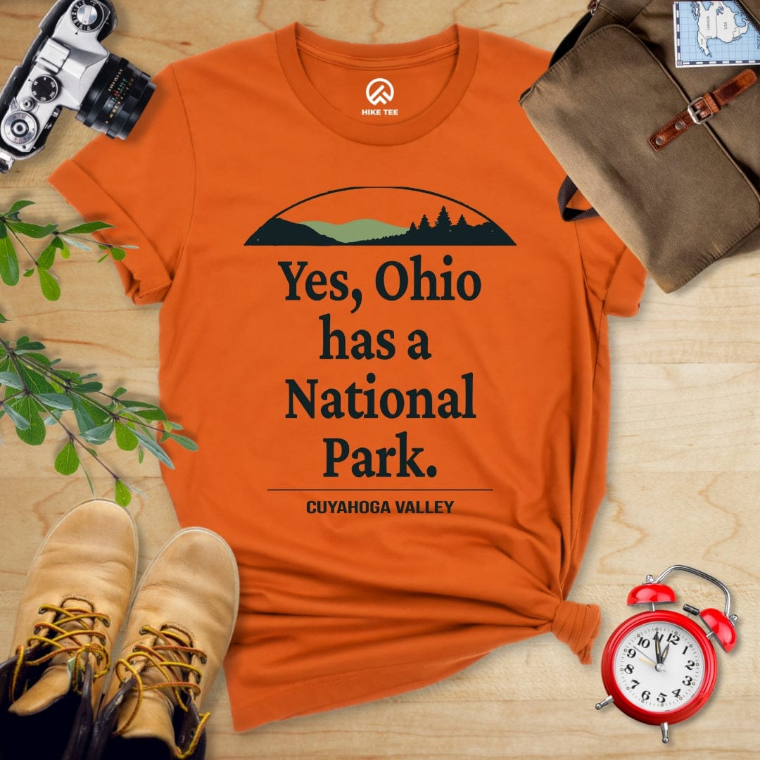 Hike Tee T-Shirt Autumn / S Yes, Ohio Has a Park Shirt