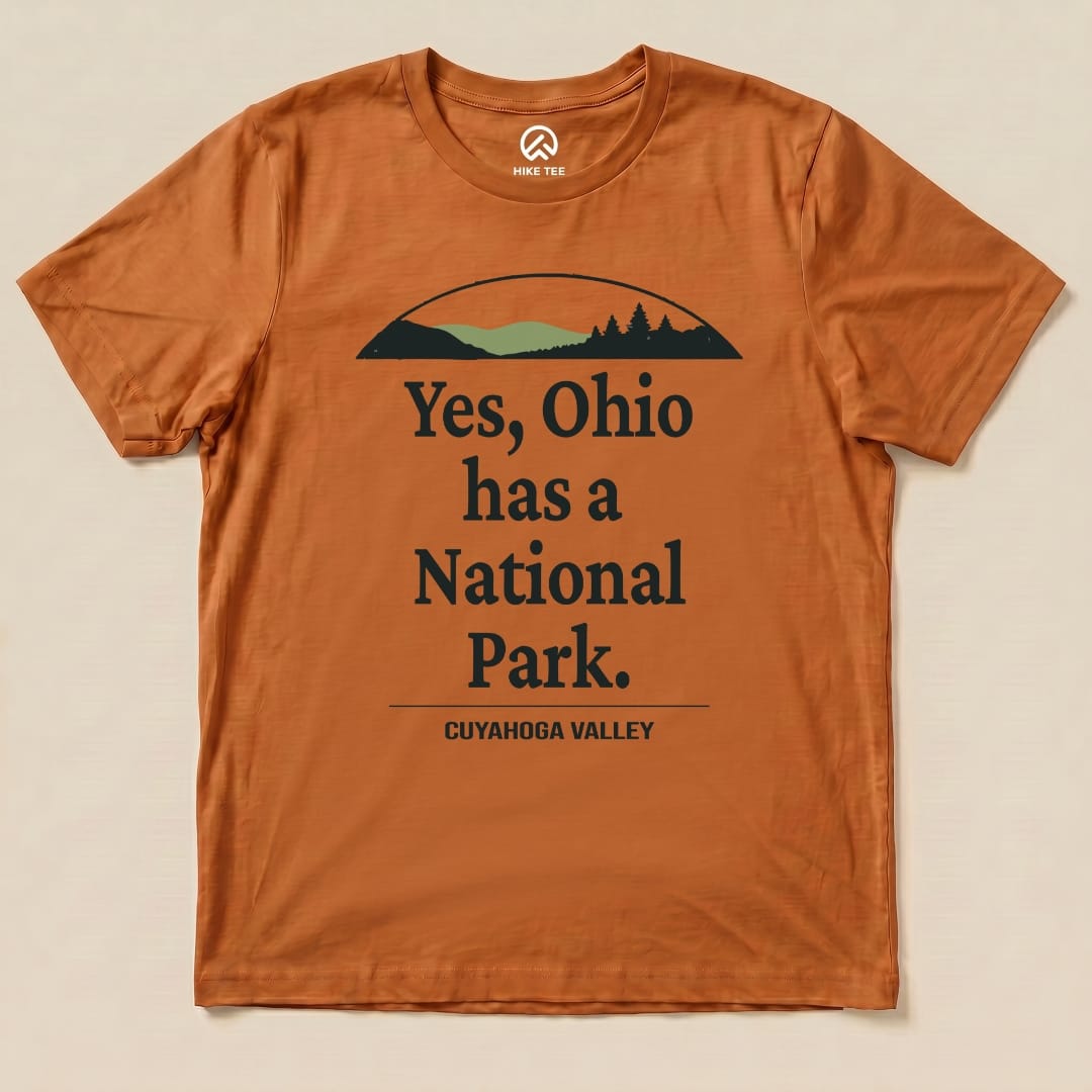 Hike Tee T-Shirt Autumn / S Yes, Ohio Has a Park Shirt