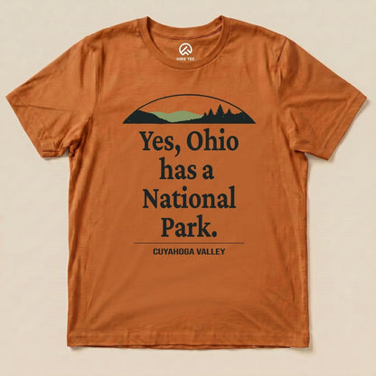 Hike Tee T-Shirt Autumn / S Yes, Ohio Has a Park Shirt