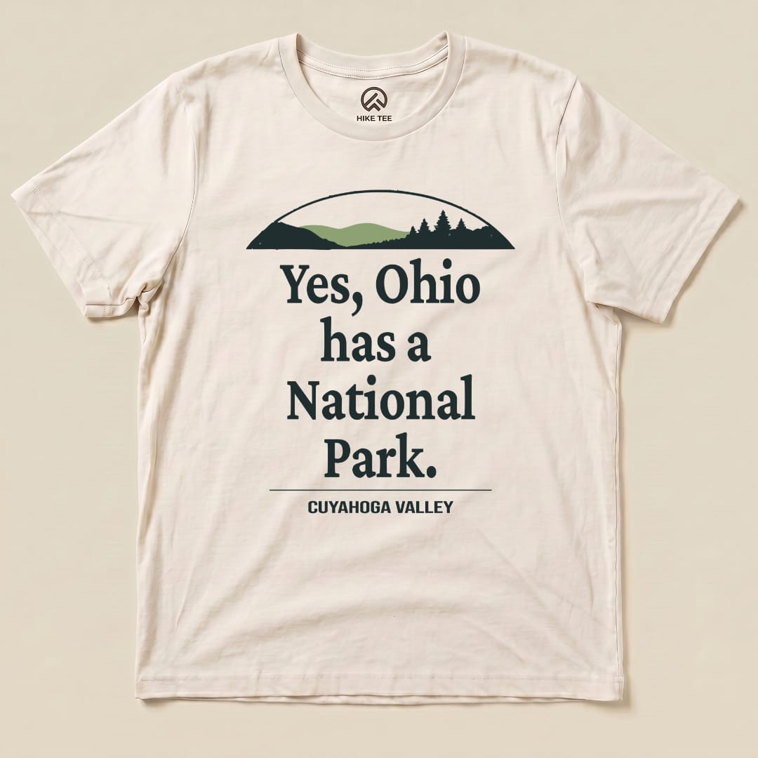 Hike Tee T-Shirt Natural / S Yes, Ohio Has a Park Shirt