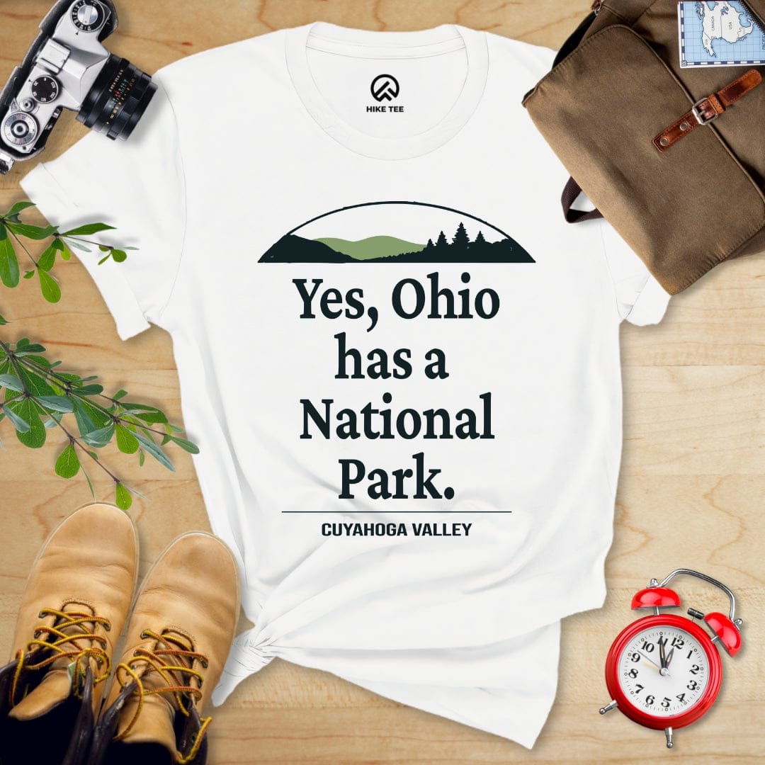 Hike Tee T-Shirt White / S Yes, Ohio Has a Park Shirt