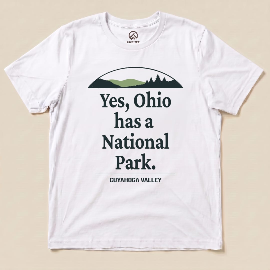 Hike Tee T-Shirt White / S Yes, Ohio Has a Park Shirt