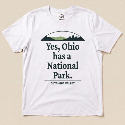 Hike Tee T-Shirt White / S Yes, Ohio Has a Park Shirt
