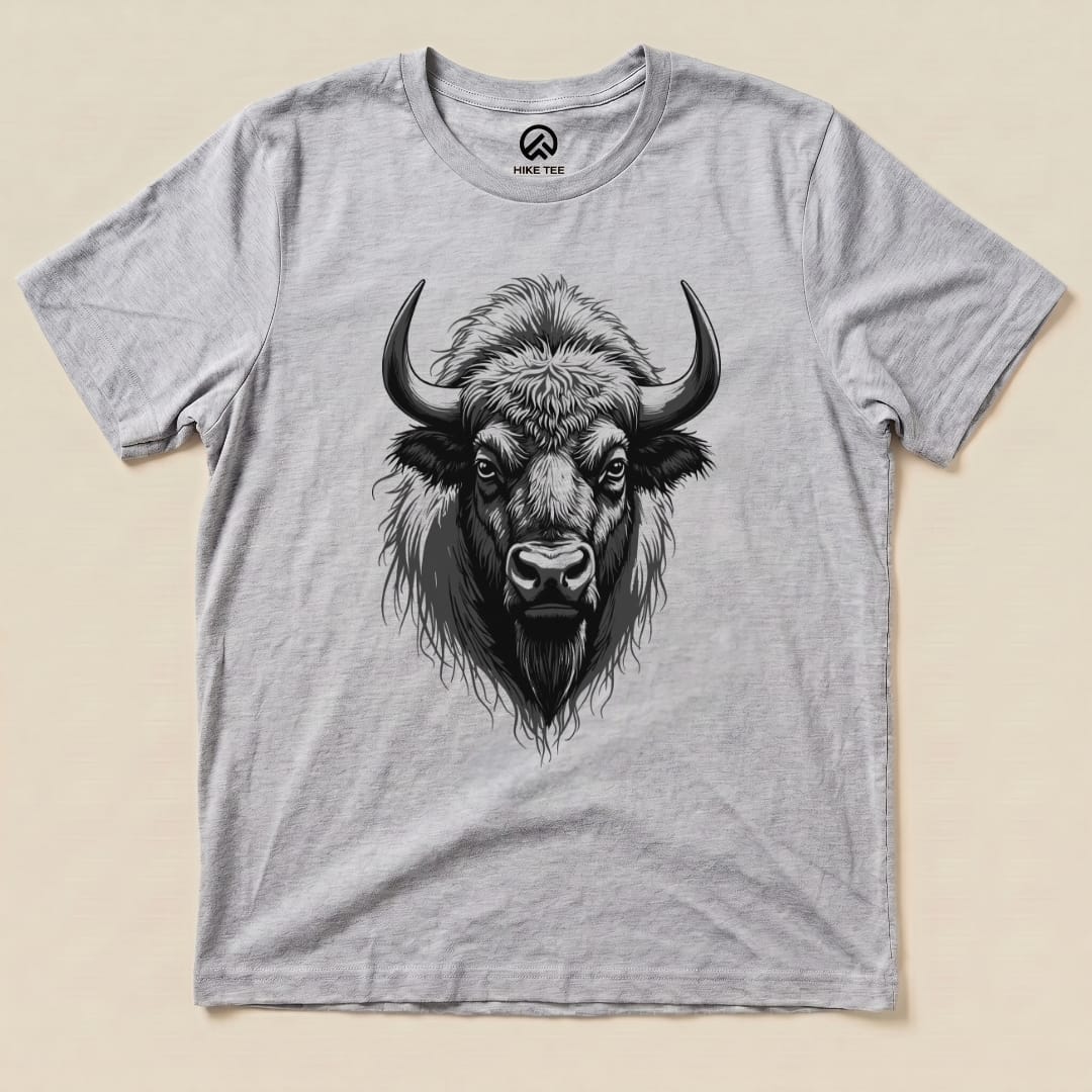 Yosemite Bison Shirt Hike Tee T-Shirt Athletic Heather / S