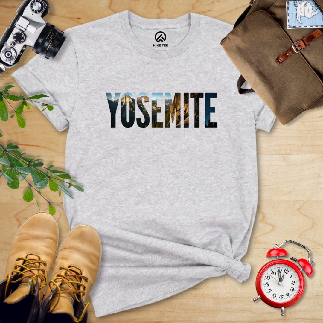Hike Tee T-Shirt Athletic Heather / S Yosemite Mountains Shirt