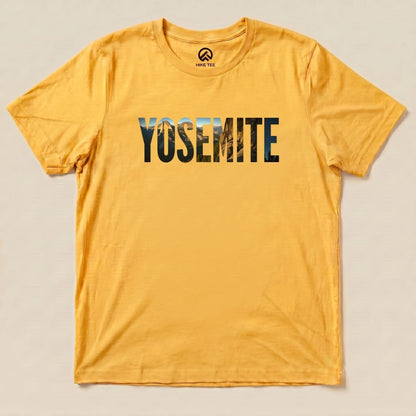 Hike Tee T-Shirt Gold / S Yosemite Mountains Shirt