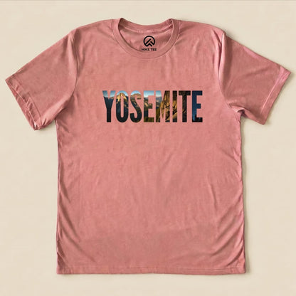 Hike Tee T-Shirt Heather Mauve / S Yosemite Mountains Shirt