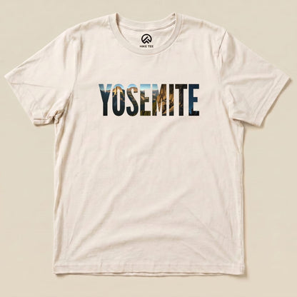 Hike Tee T-Shirt Natural / S Yosemite Mountains Shirt