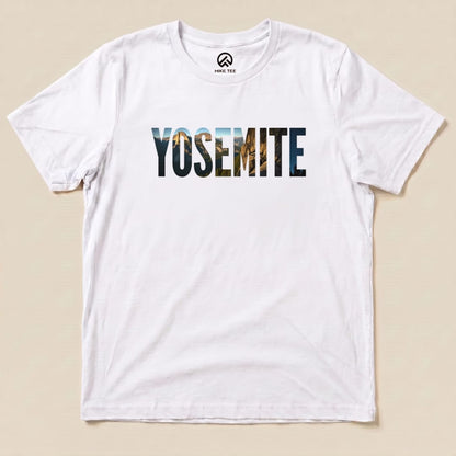 Hike Tee T-Shirt White / S Yosemite Mountains Shirt