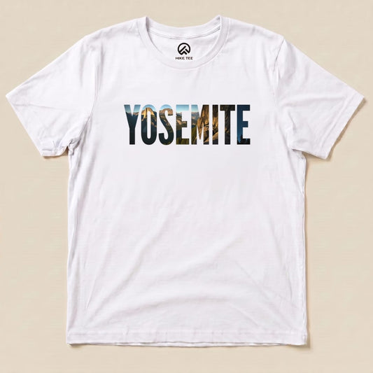 Hike Tee T-Shirt White / S Yosemite Mountains Shirt