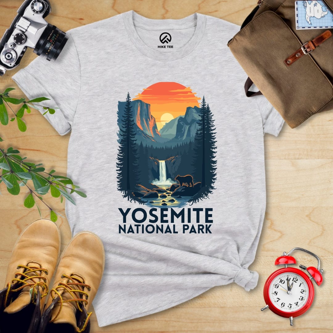Hike Tee T-Shirt Athletic Heather / S Yosemite National Park Shirt