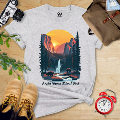 Hike Tee T-Shirt Athletic Heather / S Yosemite National Park Shirt