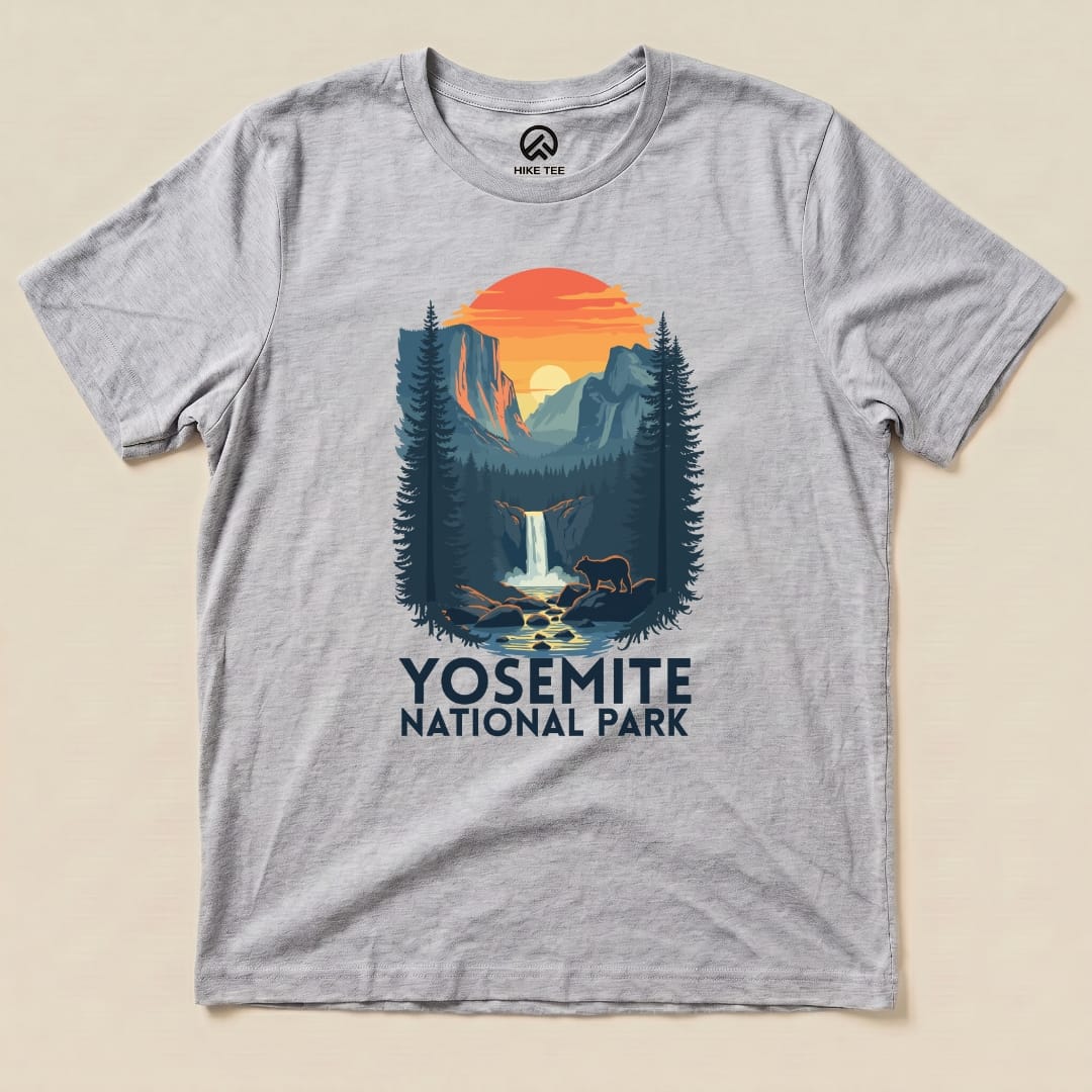 Hike Tee T-Shirt Athletic Heather / S Yosemite National Park Shirt