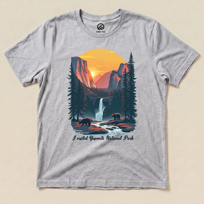 Hike Tee T-Shirt Athletic Heather / S Yosemite National Park Shirt