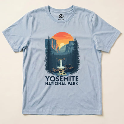 Hike Tee T-Shirt Baby Blue / S Yosemite National Park Shirt