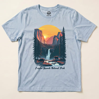 Hike Tee T-Shirt Baby Blue / S Yosemite National Park Shirt
