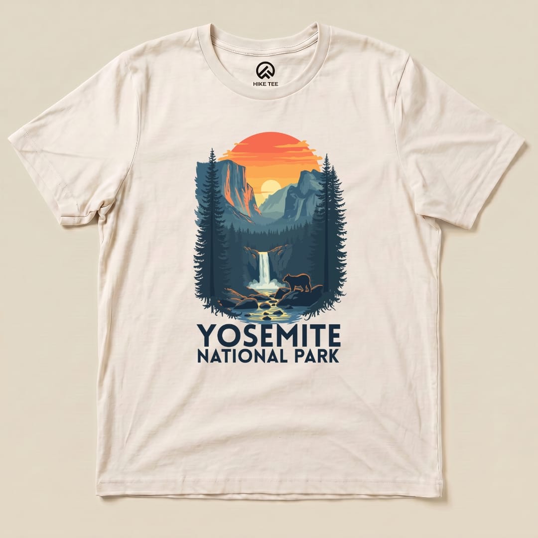 Hike Tee T-Shirt Natural / S Yosemite National Park Shirt