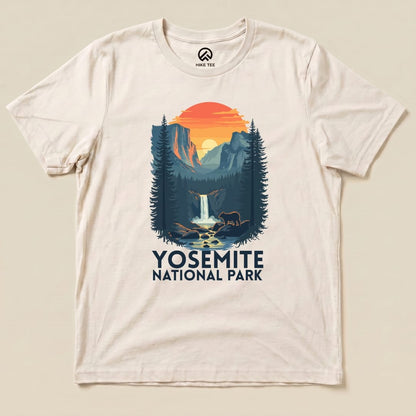 Hike Tee T-Shirt Natural / S Yosemite National Park Shirt