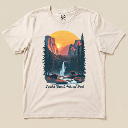 Hike Tee T-Shirt Natural / S Yosemite National Park Shirt