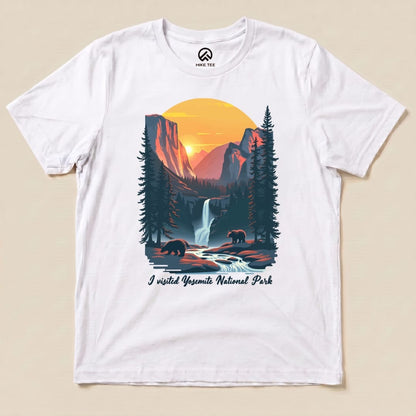 Hike Tee T-Shirt White / S Yosemite National Park Shirt