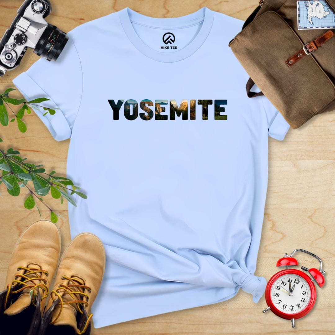 Hike Tee T-Shirt Baby Blue / S Yosemite Park Shirt