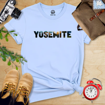 Hike Tee T-Shirt Baby Blue / S Yosemite Park Shirt