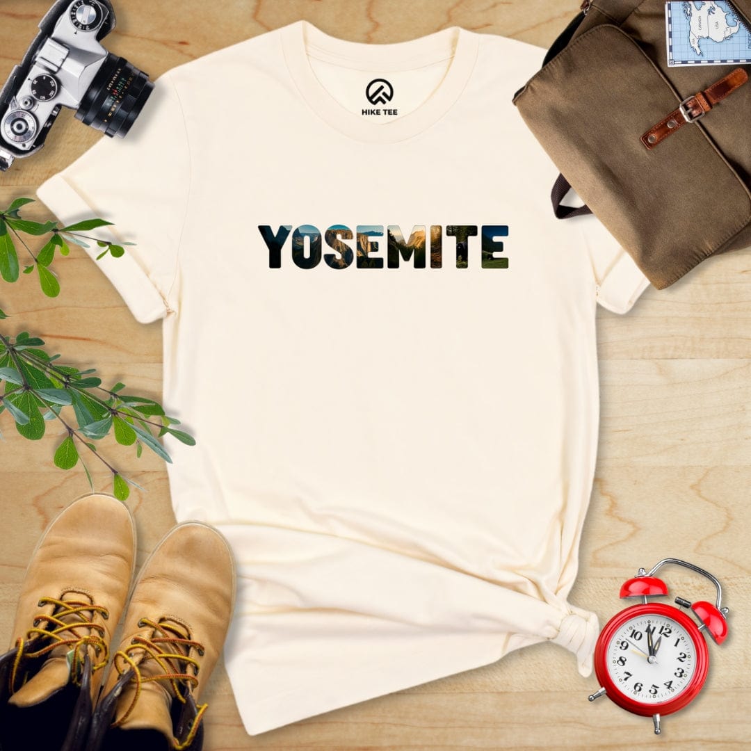 Hike Tee T-Shirt Natural / S Yosemite Park Shirt