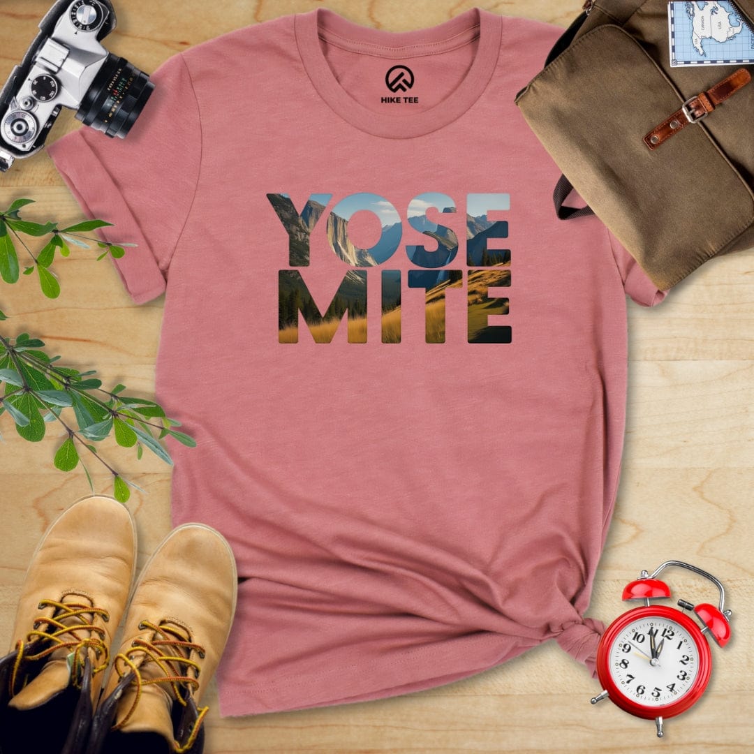 Hike Tee T-Shirt Heather Mauve / S Yosemite Shirt