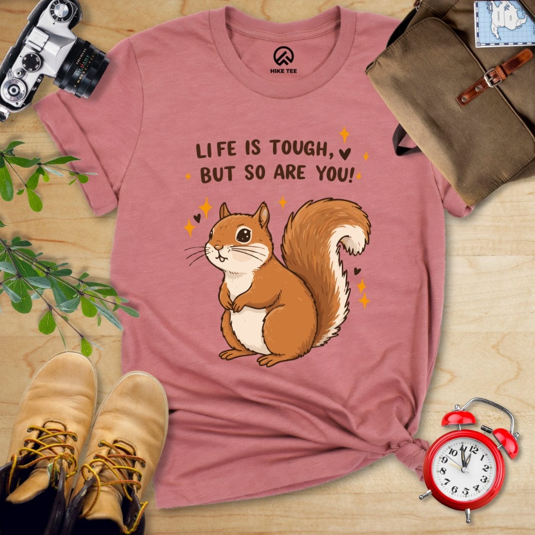 Hike Tee T-Shirt Heather Mauve / S You Are Tough Shirt
