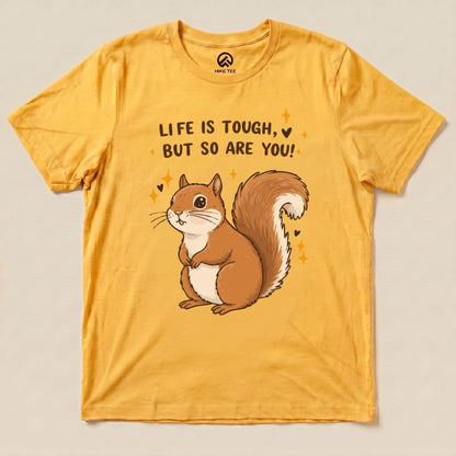Hike Tee T-Shirt Gold / S You Are Tough Squirrel Shirt