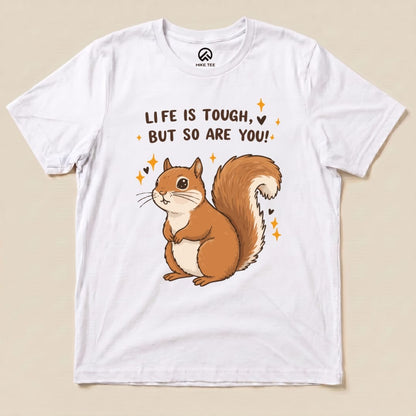 Hike Tee T-Shirt White / S You Are Tough Squirrel Shirt